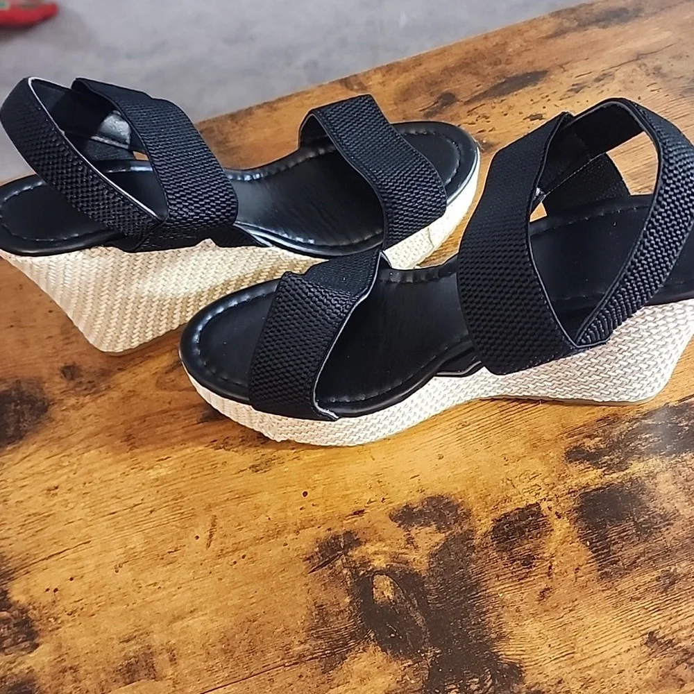 Women's Wedge Heel Platform Sandals, Plus Size, Cross-Border, Espadrille